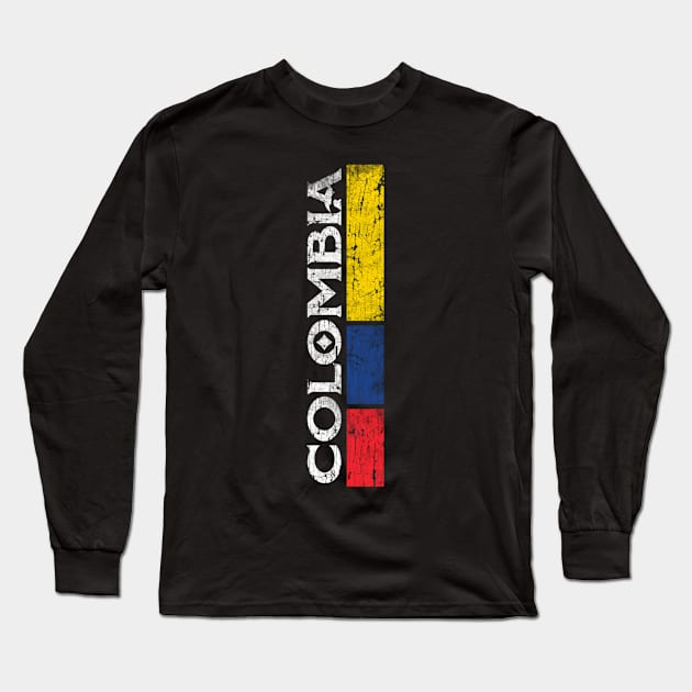 Colombia National Soccer Team Pride Flag Colombian Long Sleeve T-Shirt by SnugFarm